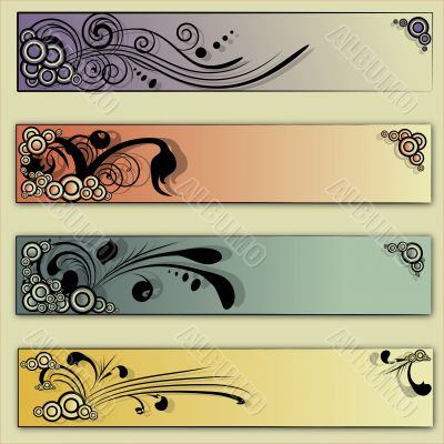 Floral vector backgrounds
