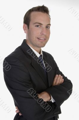 young businessman posing