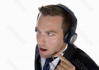 portrait of handsome businessman