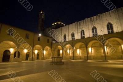 Ascoli Piceno - Cloister at night
