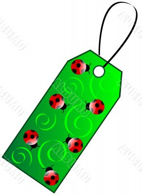 Green Gift tag