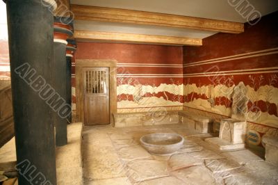 crete knossos throne hall