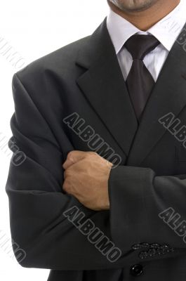 front view of well dressed businessman