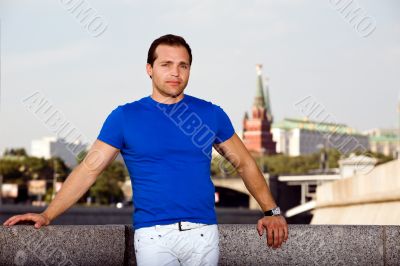 Russian man standing on the streets