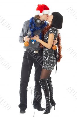 Christmas time. Kiss.