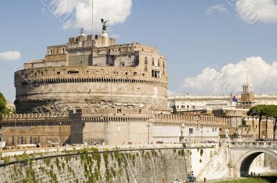 Castle St Angelo in Rome city