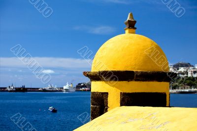 Old castle Fortaleza de Sao Tiago in Funchal