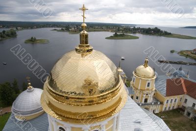 Gold domes of orthodox church - 1