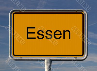 General Street sign of Essen, Germany