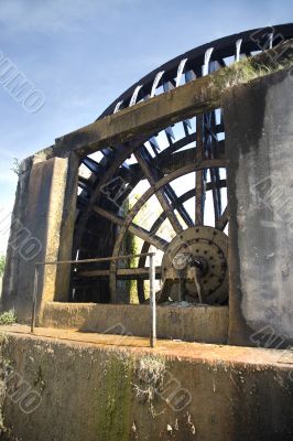 water noria stone side