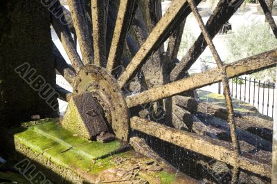 water noria with moss