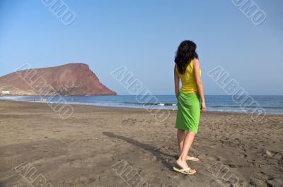 woman at tejita beach