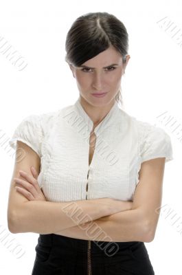 young lady staring you