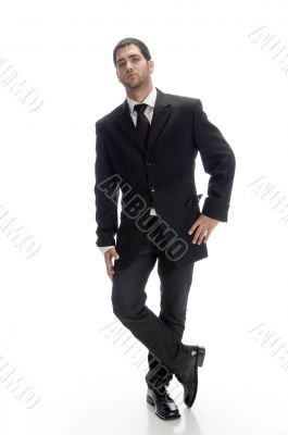 standing smart businessman