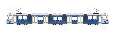 tramway over white