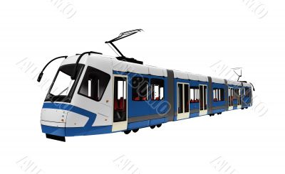 tramway over white