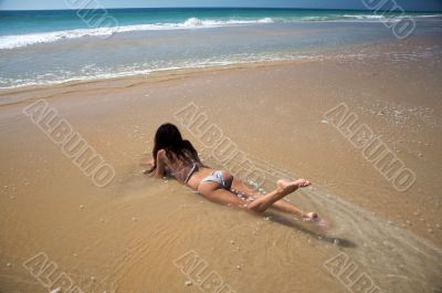 lie down on ocean