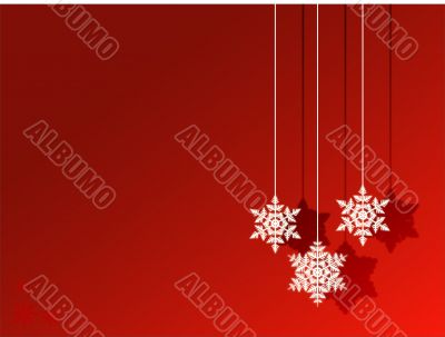 Winter design elements, background