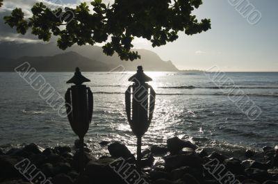 Sunset Over Hanalei Bay, Kauai