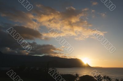 Sunset Over Hanalei Bay, Kauai