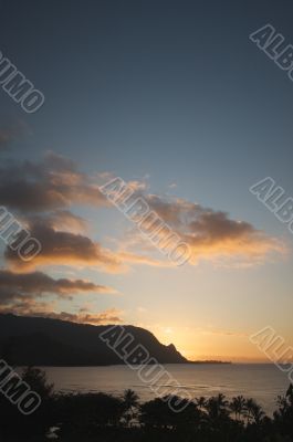 Sunset Over Hanalei Bay, Kauai