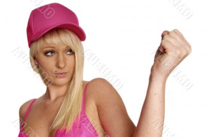 woman with cap