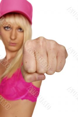 woman with cap