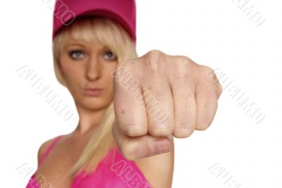 woman with cap