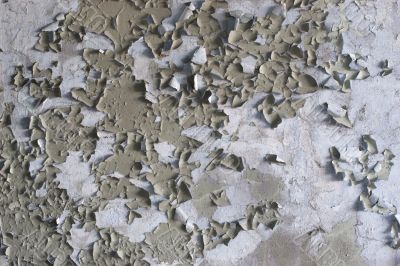 The peeled old wall