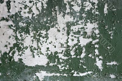The peeled old wall
