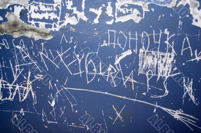 Scratches of an old wall