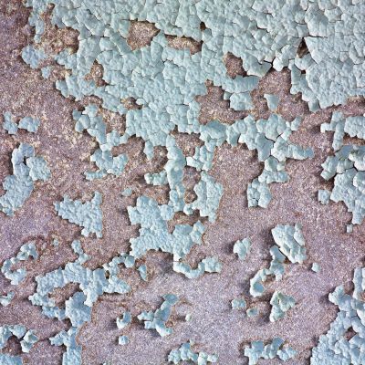 Surface of painted peeled wall