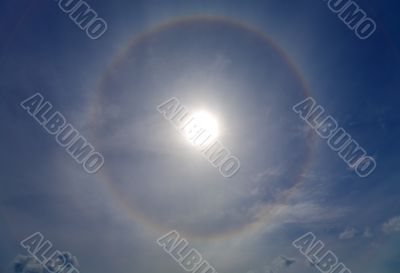 Halo around of the sun