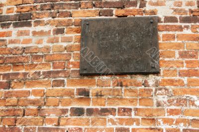 The ancient metal tablet