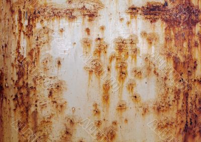 Surface of rusty old metal