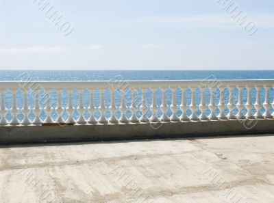 White balustrade