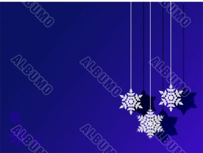 Winter design elements, background