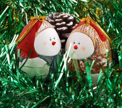 Preparation for christmas holidays, christmas-tree decorations