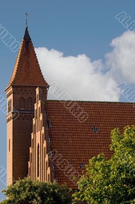 Church in Akirkeby, Bornholm, Denmark