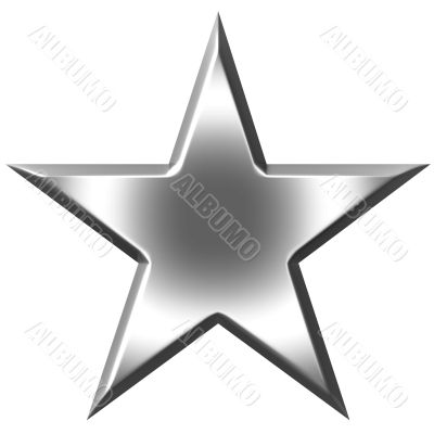3D Silver Star