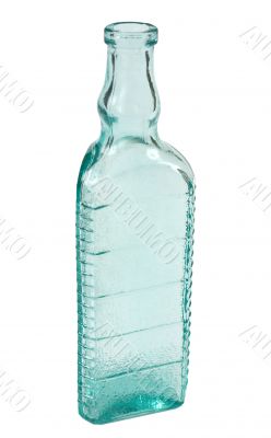 Old bottle on white