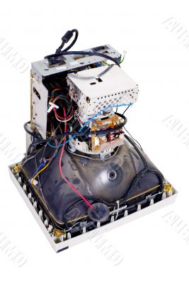 The old, broken monitor