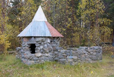 Old small stone tower