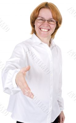 The girl in spectacles