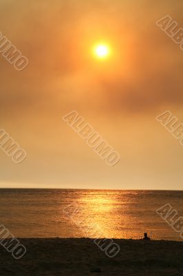 gold sunset