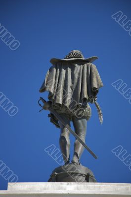 cervantes statue back