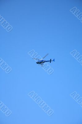 blue helicopter