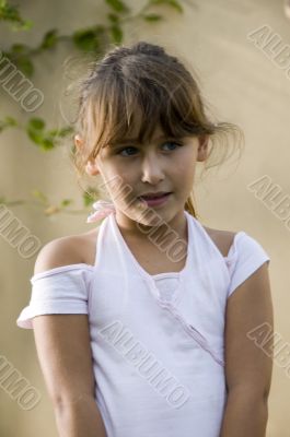 teenager girl posing in style