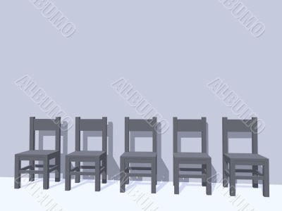 row of chairs