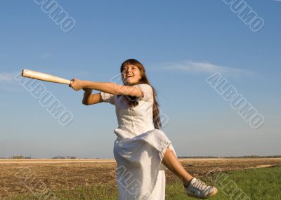 girl and baseball bat 2